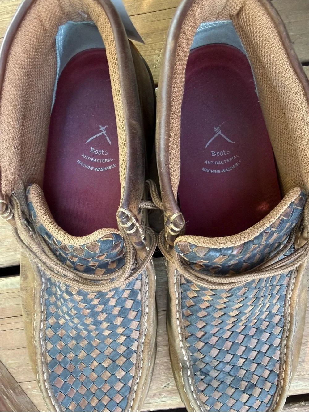 Twisted X Men's Chukka Driving Mocs Woven Leathee